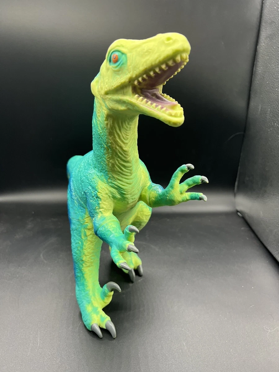 Toysmith Epic Dino Triceratops Velociraptor Soft Vinyl