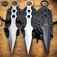 9" Ninja Tactical Fixed Blade Ninjutsu Kunai Karambit Throwing Neck Combat Knife