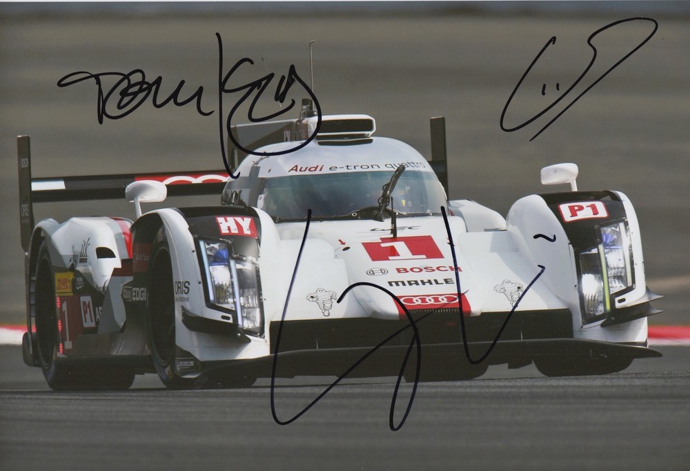 Audi Sport Le Mans 12x8 Photo Signed by Kristensen di Grassi Duval