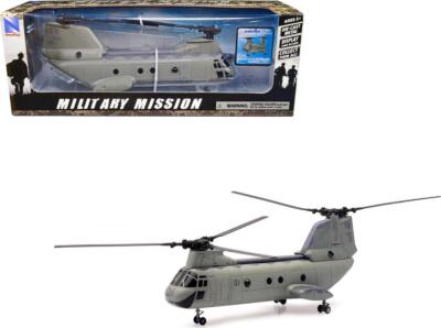 完成品　ジオラマ 1/72 BOEING CH-46D シーナイト Boeing CH-46 Sea Knight Helicopter Olive Drab United States