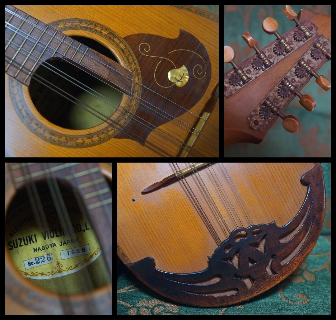 Mandolin Suzuki violin Japan vintage String Wood Instrument