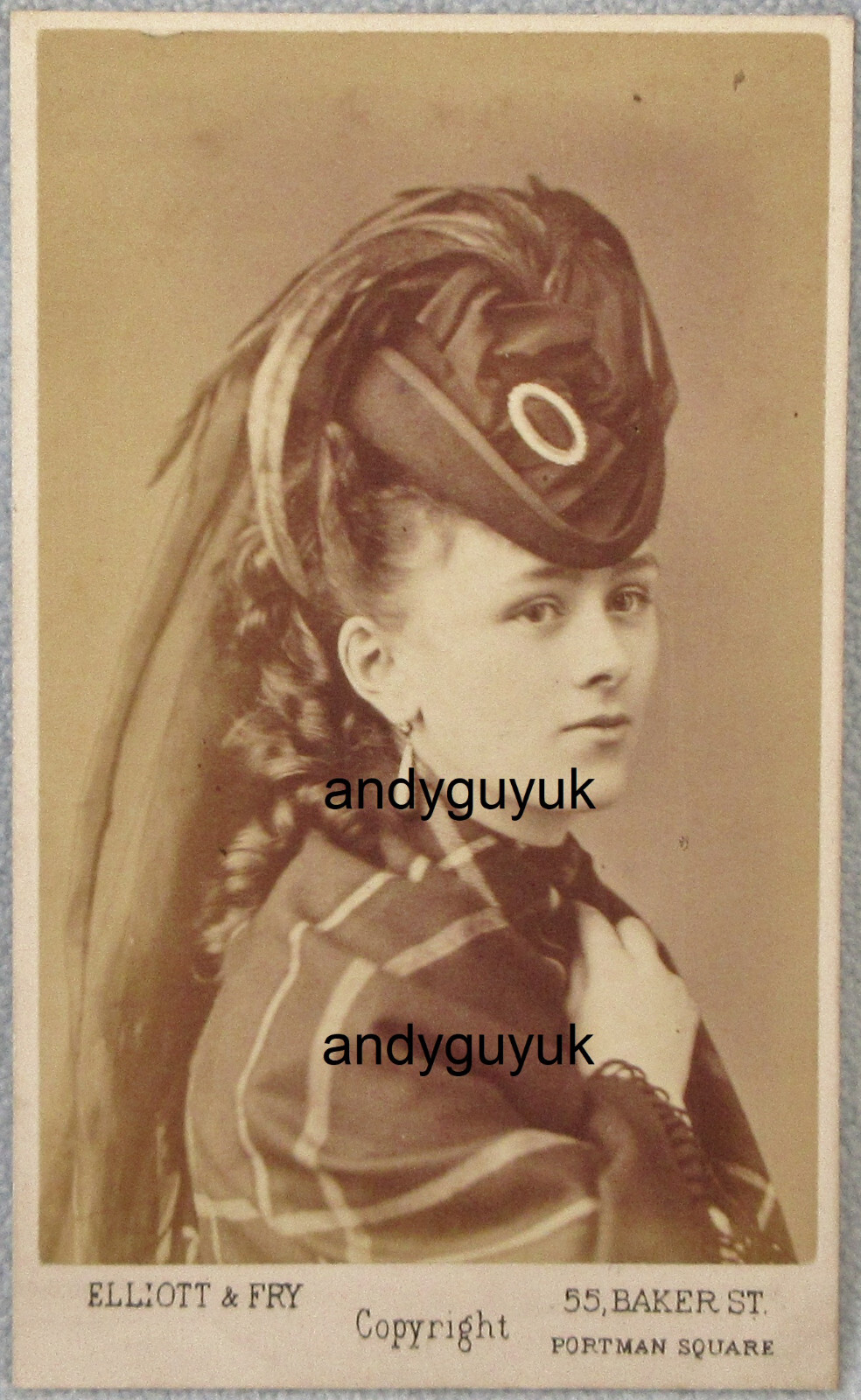 CDV OPERA SINGER HELEN D'ALTON CONTRALTO MUSIC BEAUTY HAT ANTIQUE PHOTO ...
