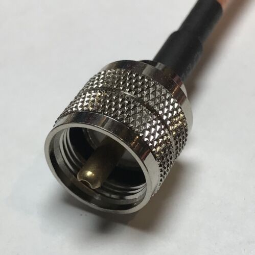 RG400 UHF Male Angle to UHF Male 259 Double Shield Coax PICK LENGTH RF US Lot - Picture 2 of 3