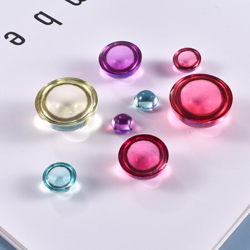 Epoxy Resin Mold for Half Ball Beads Oblate Pendant Silicone Mould  