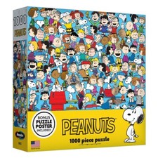 PEANUTS 1000 piece Puzzle NEW Factory Sealed Free Ship Bonus Poster Included