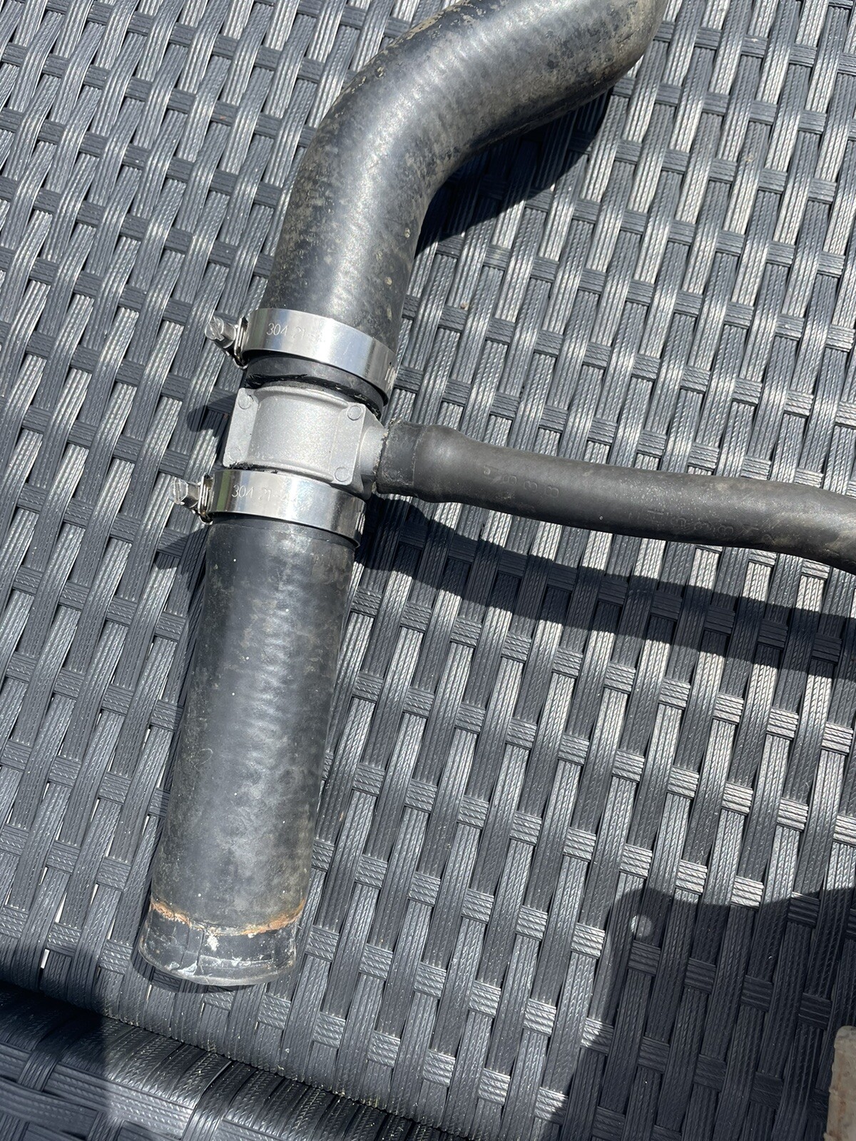 Triumph Stag Coolant mounting header tank and bracket t piece. eBay