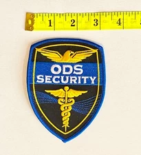 Embroidered Patch ODS Security NEW Iron-on/Sew-on 