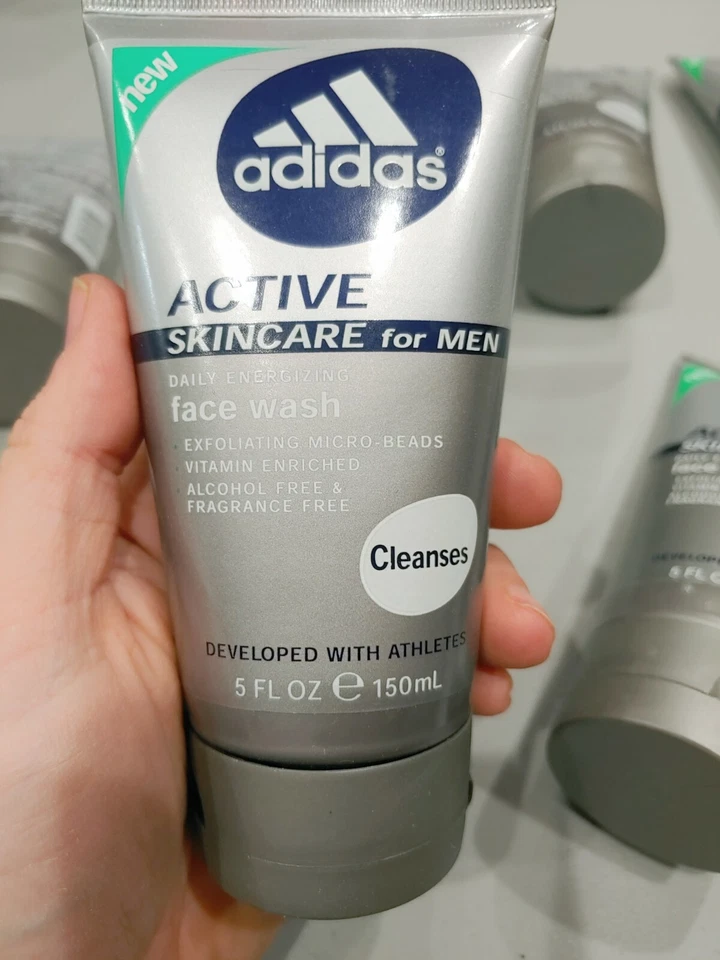 9 piezas 5 oz NUEVO Antiguo Stock ADIDAS Cuidado Activo de la Piel para HOMBRES Lavado Facial Energizante  Foto 3 de 4