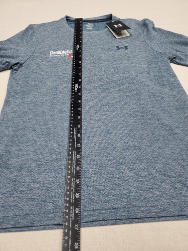 Under Armour Men's Seamless Stride Fitted LS Shirt SM StaticBlue Charm City Run - Picture 8 of 16