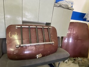 1977 MGB Trunk Lid and Trunk Lid Prop With Cargo Rack