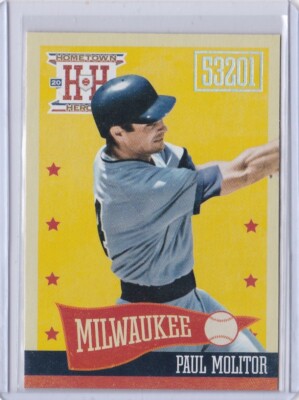 2013 Panini Hometown Heroes Zip Code 53201 Paul Molitor #30 Milwaukee Brewers