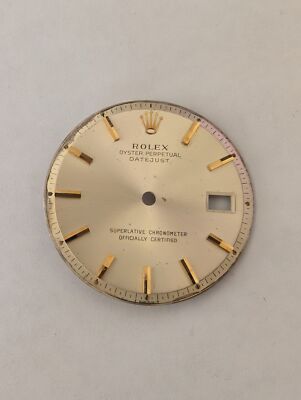 ROLEX OP DATEJUST DIAL FOR 36mm 1601 FOR PARTS OR REPAIRS-FAIR CONDITION