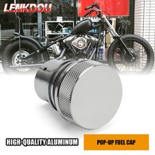 Tapa de gasolina emergente con tapa lisa para motocicleta Cafe Racer West Coast Choppers modificada