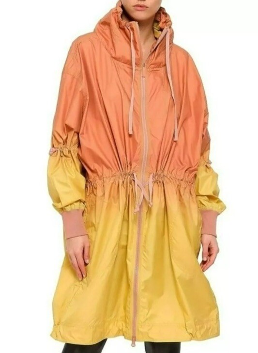 Stella McCartney x Adidas Ombre Windbreaker Long Jacket Orange