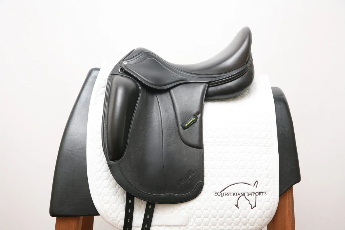 Selle De Dressage Classique Amerigo – 17,5 Pouces, Taille MW, Noire, Occasion