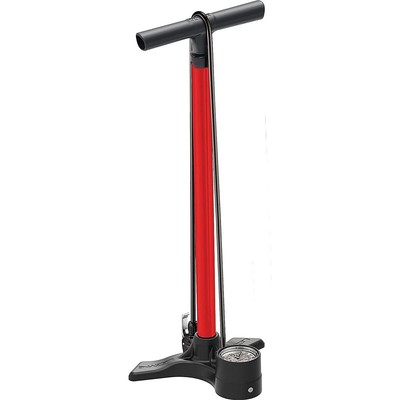 Pompa Da Pavimento Lezyne Macro Floor Drive Dv Rossa - 220 Psi, 63,5 Cm, Manomet