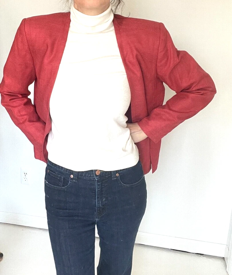 Chaqueta Blazer De Colección Yves Saint Laurent Rive Gauche Talla 36 Foto 3 de 4