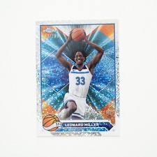 2023-2024 Topps Chrome Basketball 158 Leonard Miller Speckle Refractor SP /299