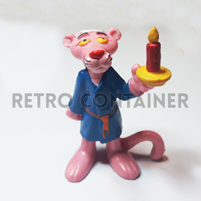 Vintage Rubber Toys - BULLY BULLYLAND - The Pink Panther - 1983 Pink Panther