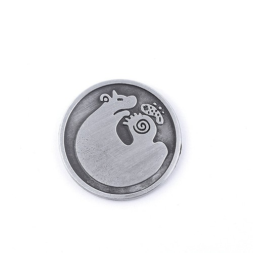 Monedas de metal de los siete pecados capitales dragón halcón serpiente zorro grizzly cabra jabalí - Imagen 13 de 20