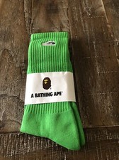 A Bathing Ape Crew Socks Green L