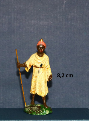 MAROLIN Krippenfigur schöner Treiber Pappmachee Masse (passt zu 8-9cm Figuren)
