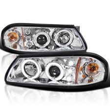 Fits 2000-2005 Chevy Impala Led Halo Projector Headlights Head Lamps Leftright Fits 2000-2005 Chevy Impala Led Halo Projector Headlights Head Lamps Leftright