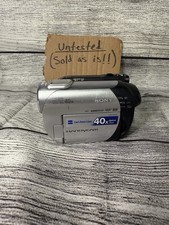 Sony HandyCam DCR-DVD108 Mini DVD Hybrid Camcorder Nightshot 40x Zoom Not Tested