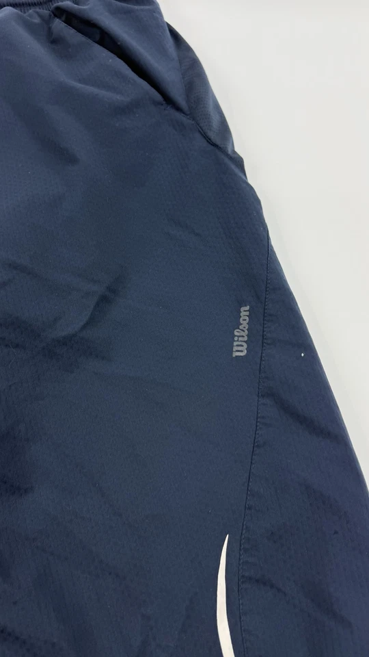 Wilson Track Pants Large Windbreaker Shell Athletic Joggers Zip Ankle Pockets - Изображение 3 из 4