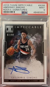 Anfernee Simons RC ルーキー 直筆サイン 99枚限定 Anfernee Simons RC