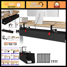 36-Inch No Drill Under Desk Cable Management Tray - Tidy Up Cords  Wires