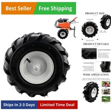 Mozzo centrato 13x5,00-6" pneumatico motozappa e ruota 3-1/8" con asse misura 1",13x5-6...