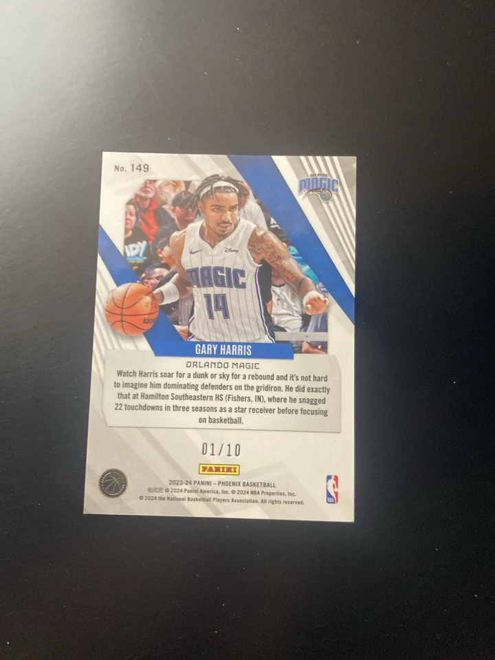 Mira telescópica dorada Gary Harris #149 Panini Phoenix #149 2023-24 1/10 rara Magic eBay 1/1 Foto 2 de 3