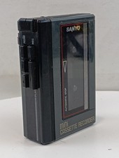 Vintage Sanyo M1012A Portable Mini Cassette Recorder Player Tested  Works