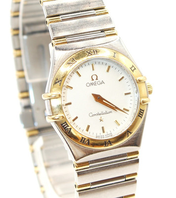 Omega Constellation Ladies Lady Ref. 795.1202 Edelstahl & Gelbgold Full Set 2001