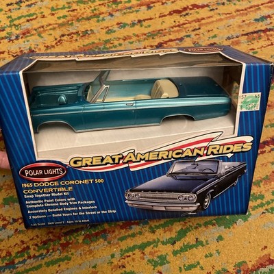 Polar Lights 1965 Dodge Coronet  500 Convertible Snap Kit #53001 NEW
