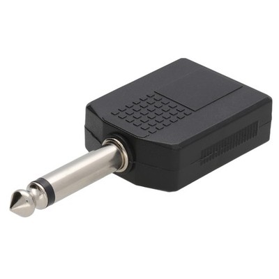 Kenable Audio Splitter Adapter 6,35mm Mono Klinke zu 2x 6,35mm Klinke Buchse