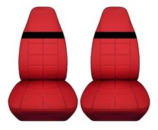 Front Set Car Seat Covers Fits 1985 To 2006 Jeep Wrangler Yj-tj-lj Red