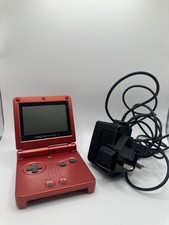 Nintendo Game Boy Advance SP Console AGS-001 Flame Red - Fully Tested & Working