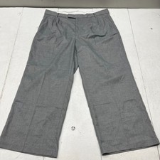 H M Divided Gray Wide-Leg Dress Pants Women's Size 18 NEW Defects