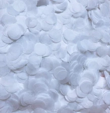 White Biodegradable Paper Confetti 5000 PCS 15mm Circles for Party Wedding