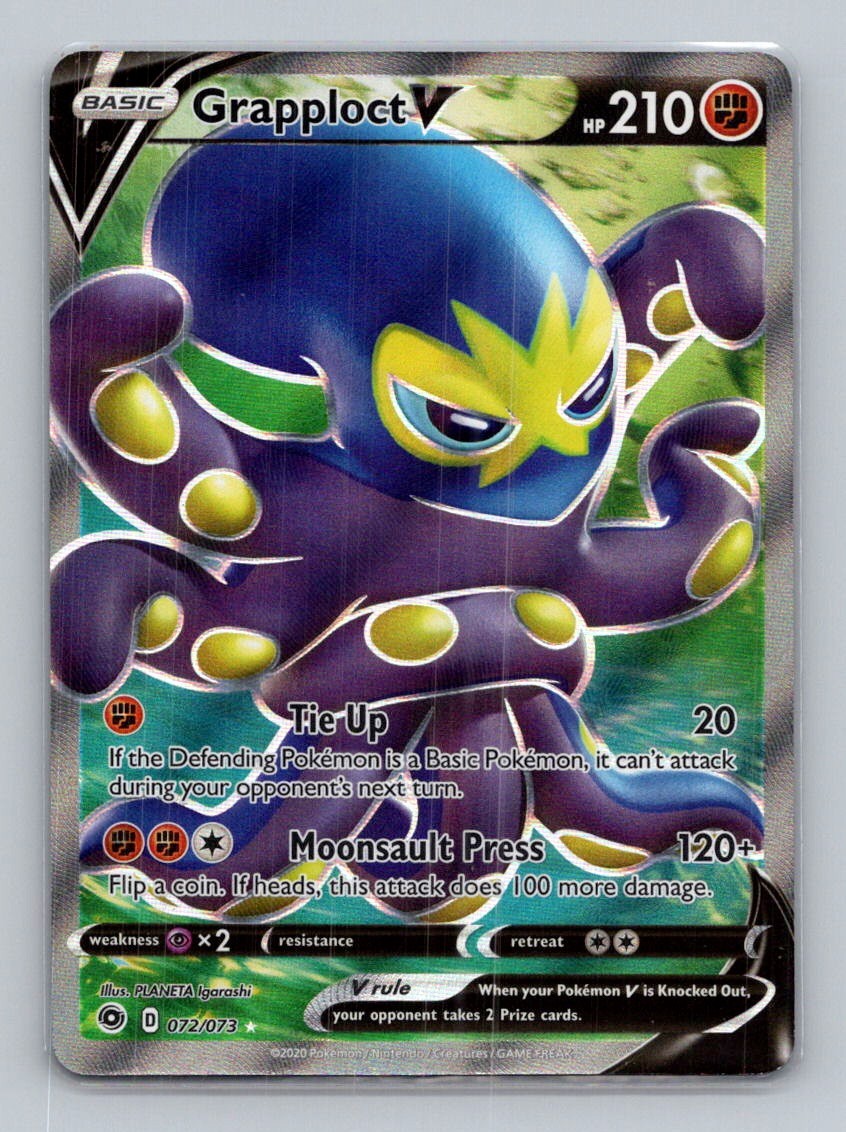 Grapploct V (Full Art) 72/73 Ultra Rare Champion's Path NM Pokemon