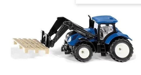 SIKU - Tracteur avec fourche à palette – NEW HOLLAND - 1/64 - SIK1544 - Photo 1/1