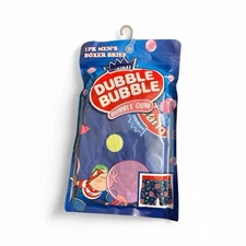 New Dubble Bubble Men's Boxer Briefs Size Medium Stretch Funny Novelty