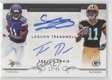 2016 Panini National Treasures 25/49 Trevor Davis Laquon Treadwell #36 Auto 0ne3