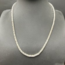 Vintage BA Suarti Balinese 925 Sterling Silver Byzantine Necklace 18?
