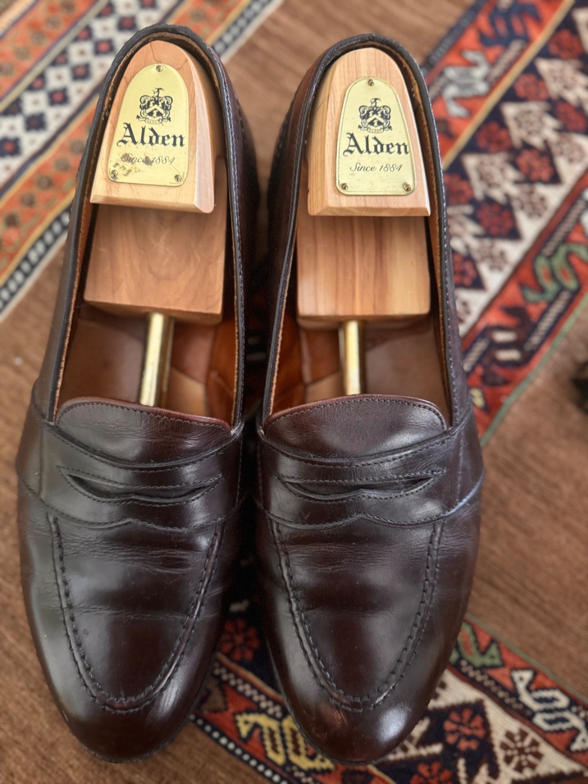 Alden 686 Dark Brown Calfskin Full Strap Loafer