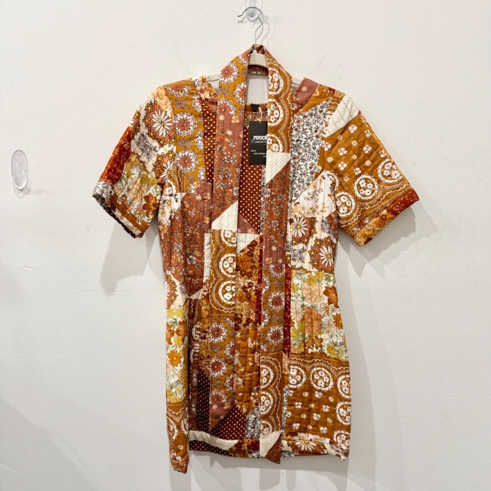 Spell Cha Cha Patchwork Quilted Belted Tunic Dres… - image 1