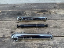 Haro 78 175 Bmx Chrome Crank Set 3 Piece Bmx Mid School 