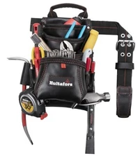  Work Gear HT5433 Carpenter's Heavy-Duty Leather Nail & Tool Bag, Double 